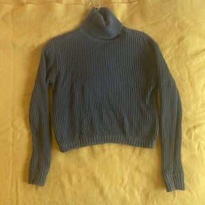 7115 by SZEKI Cropped Turtleneck Sweater